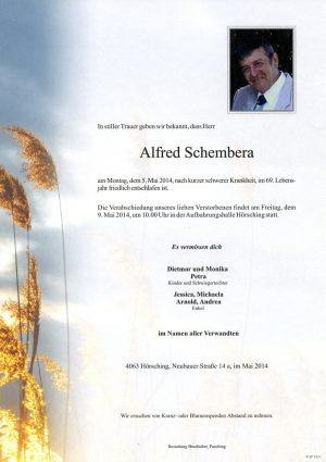 Portrait von Alfred Schembera